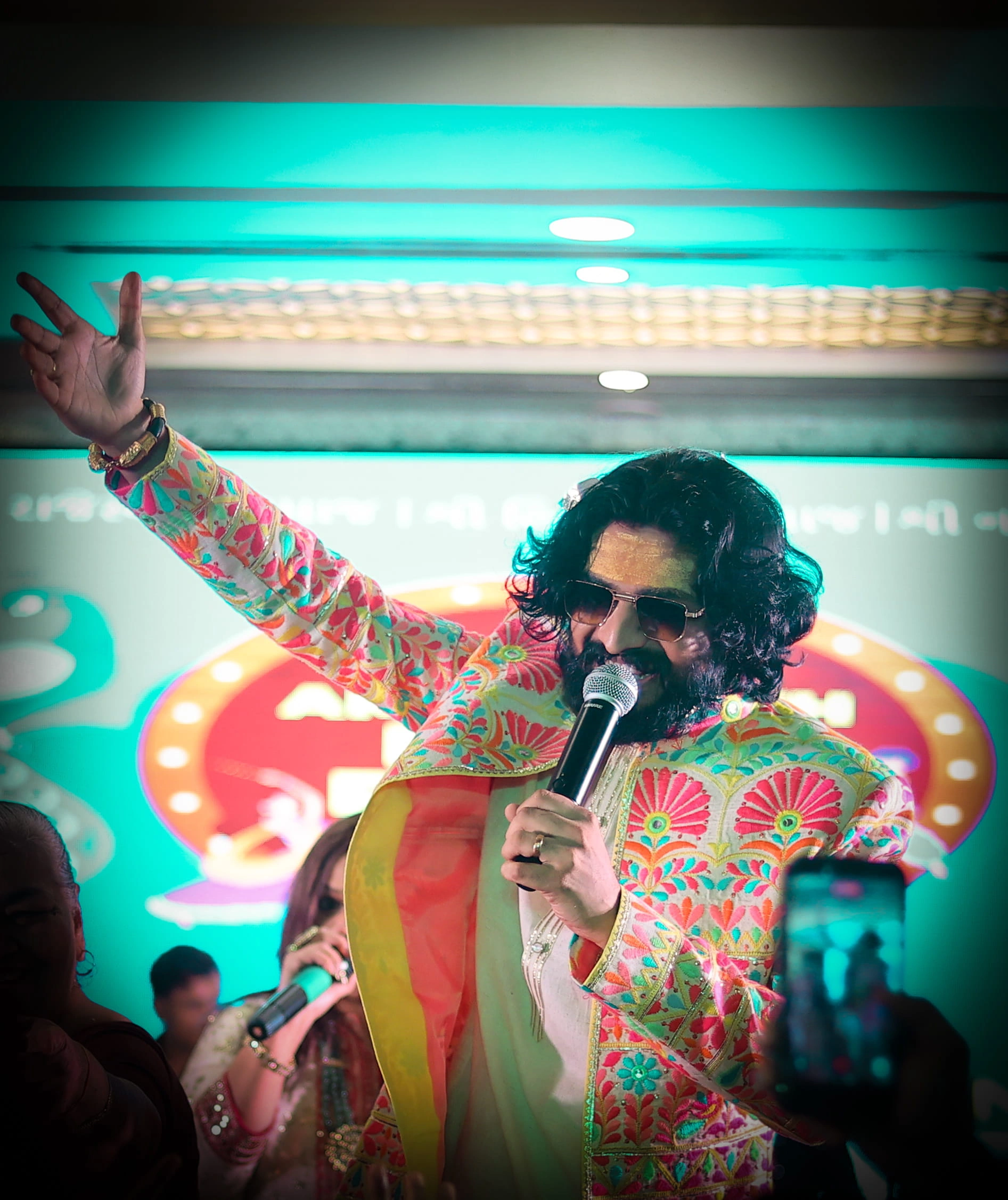 Nirav Barot at a colourful concert